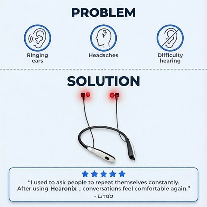 Hearonix™ — Red Light Therapy Earbuds for Age-Related Hearing Loss