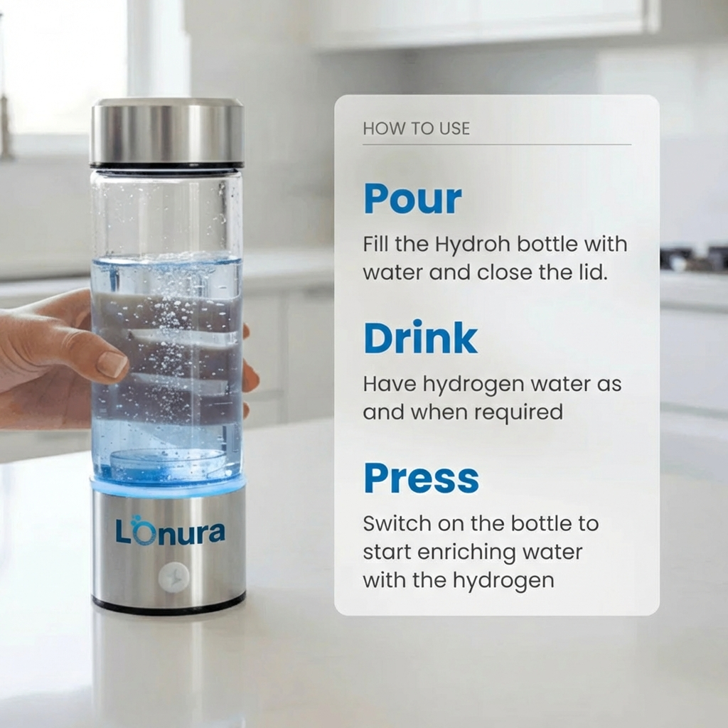 Lonura™ — Hydrogen Water Bottle