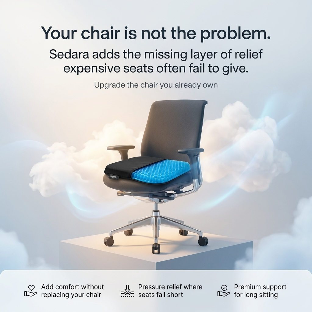 Sedara™ — Sit All Day Without Pain, Starting Day One
